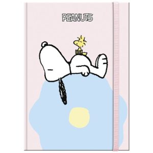 LIBRETA TAPA DURA MEDIANA A6 SNOOPY PASTEL