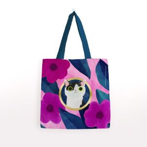 BOLSA ALGODON PLANET CAT MEDIANA - 3 CIRCULO