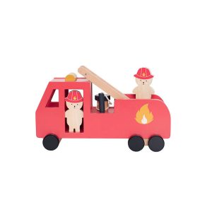 JUEGO MADERA COCHE DE BOMBEROS