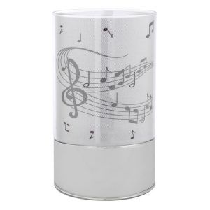 LAMPARA DE CRISTAL H, 15 NOTAS MUSICALES