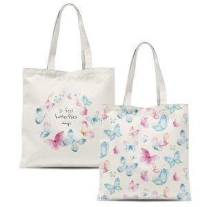 BOLSA ALGODON MARIPOSAS SURTIDAS