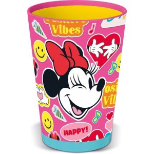 VASO ANTIVUELCO PP 470 ML MINNIE MOUSE FLOWER POWER