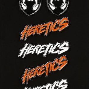 DISPLAY 8 PINS TEAM HERETICS