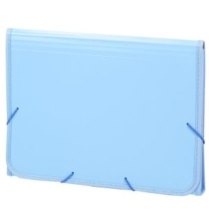 ACORDEON PP SOFT FOLIO 13 DPTOS RIBETE GOMA AZUL