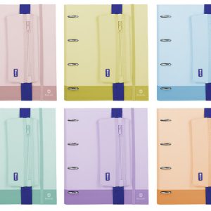 SET CARPEBLOC + PORTATODO NEOPRENO PASTEL SURTIDOS