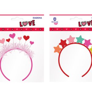 DIADEMA FELPA LOVE SURTIDAS