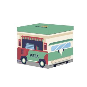 CAJA PLEGABLE FOOD TRUCK PIZZERIA