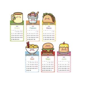 CALENDARIO MINI 2025 IMANTADO CON FORMA Y LAPICERO