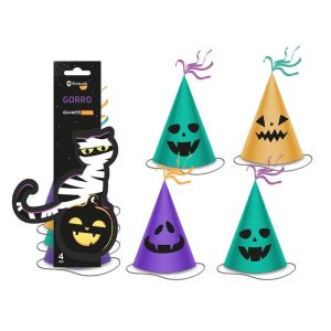 SET 4 GORROS HALLOWEEN SURTIDOS