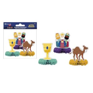 ADORNOS SOBREMESA REYES MAGOS PACK 3U