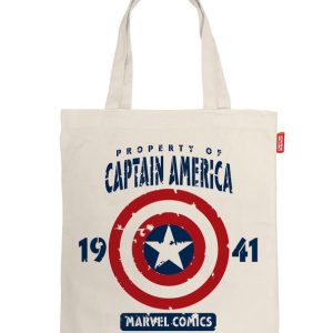 TOTEBAG LONETA 37X41CM CAPITAN AMERICA