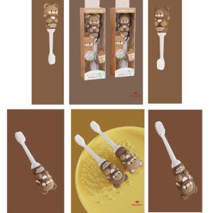 EXPOSITOR 24 CEPILLOS DE DIENTES COFFEE OSITOS