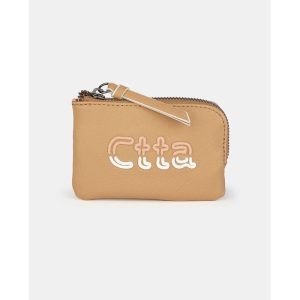 MONEDERO PEQUE?O CIRCULAR CON CREMALLERA CAMEL CAIPIRI?A
