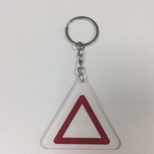 LLAVERO JUEGO DEL CALAMAR PLANO SIMBOLO TRIANGULO