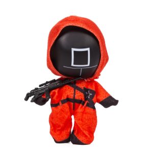 PELUCHE JUEGO DEL CALAMAR VIGILANTE CUADRADO CAJA EXPOSITOR