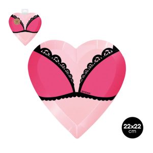 PLATO LLANO FORMA PECHOTES 27 X 23,5 CM CARTON 6 UDS