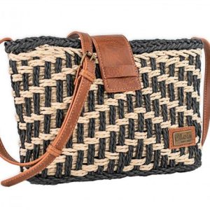 BOLSO BANDOLERA MAUI NEGRO 9X27X18