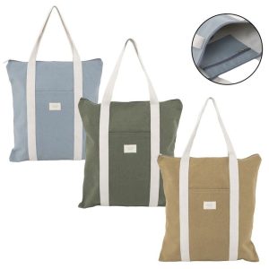 BOLSA ALGODON CREMALLERA Y BOLSILLO INTERIOR CHLOE SURTIDO