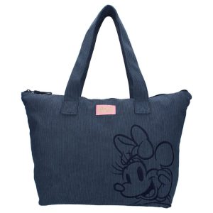 BOLSO SHOPPING MINNIE AZUL LONETA CON CREMALLERA