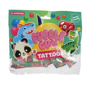 CAJA 24 BOLSAS CHICLE CON TATTOO