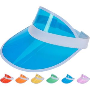 SET 12 VISERAS PLASTICO COLORES SURTIDOS