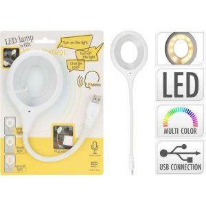 LAMPARA LED CONTROL POR VOZ BLANCO