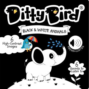 LIBRO-JUEGO CANTA EN INGLES BLACK&WHITE ANIMALS DITTY BIRD