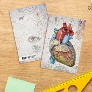 LIBRETA CORAZON SALVAJE 48 PGS 110 GRS LISO EL LUCERNARIO