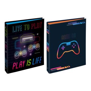 CARPETA 4 ANILLAS A4 50MM GAME ON SURTIDAS