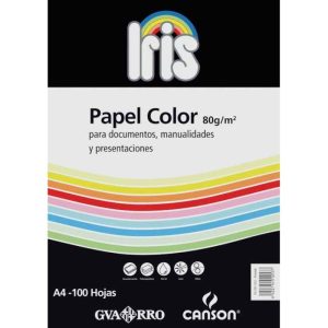 PAPEL IRIS P/100 A4 90GRS AZUL PASTEL