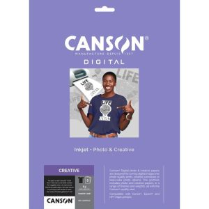 PAPEL TRANSFER CANSON A4 5H 140G NEGRO INKJET