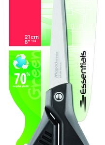 TIJERA OFICINA ESSENTIALS GREEN 21CM ASIM TRYME