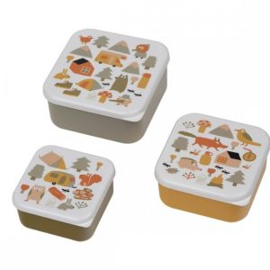 SET DE 3 TUPPERS BOSQUE AVENTURA