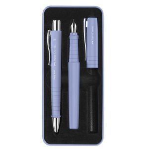 JUEGO BOLIGRAFO + PLUMA FABER XB IRIS PALIDO