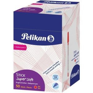 BOLIGRAFO PELIKAN STICK SUPERSOFT ROJO