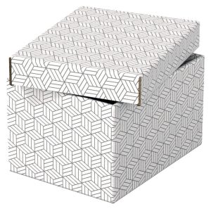 PACK 3U CAJA CARTON DECORATIVA BLANCO 255X200X150MM