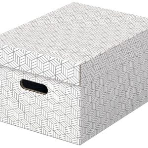 PACK 3U CAJA CARTON DECORATIVA BLANCO 365X265X205MM