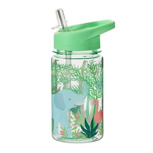 BOTELLA INFANTIL CON PAJITA JUNGLE FRIENDS