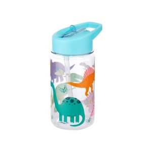 BOTELLA INFANTIL CON PAJITA 400ML DINOS