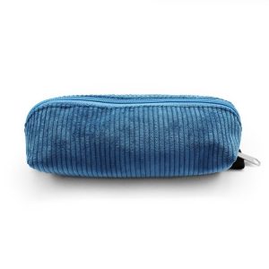 ESTUCHE TRIANGULAR GRANDE AZUL CERCETA SILKY TOUCH