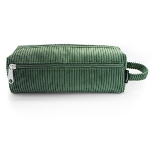 ESTUCHE DOBLE 23X8X8 CM VERDE SILKY TOUCH