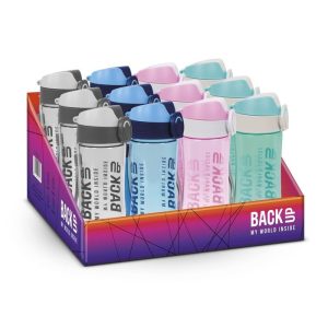 BOTELLA PLASTICO BACK UP COLORES SURTIDOS