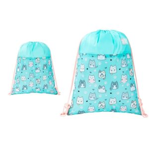 SACO DE CUERDAS 44X32 CM CHARMING CATS