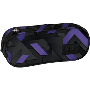 PORTATODO CON ORGANIZADOR LINEAS MORADAS Y NEGRAS