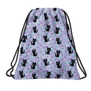 SACO DE CUERDAS GATOS NEGROS