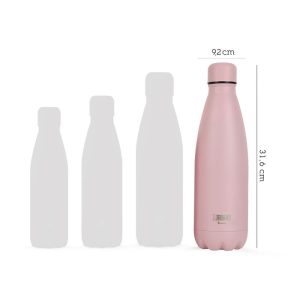 BOTELLA ACERO INOXIDABLE TERMICA 1000 ML ROSA