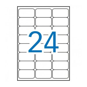 ETIQUETAS AMARILLAS FLUORESCENTES 64X33,9MM 100 HOJAS