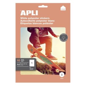 ETIQUETAS HOME BLANCAS INTEMPERIE 210X297MM 10 HOJAS