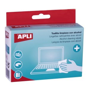 TOALLITAS DE LIMPIEZA CON ALCOHOL EN SOBRE 20 UNIDADES