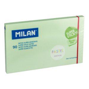 NOTA SUPER ADHESIVA MILAN 76X127 90 HOJAS VERDE PASTEL